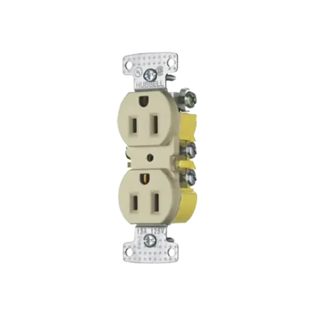 Contacto Duplex 15A 125V/ 2 Polos 3 HilosCableado