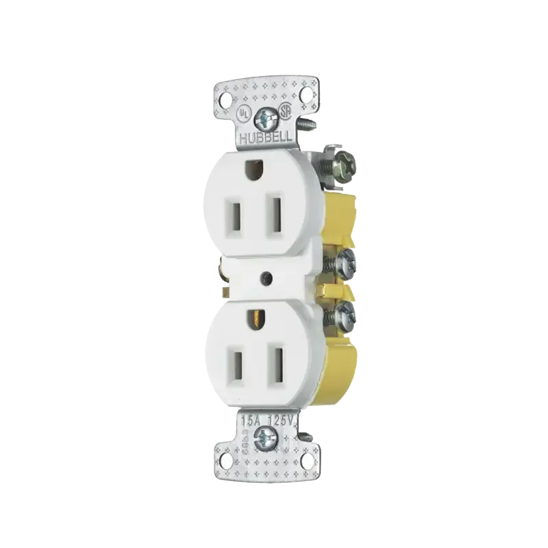 Contacto Duplex 15A 125V/ 2 Polos 3 Hilos/ Nema 5- Contacto Duplex 15A 125V/ 2 Polos 3 Hilos/ Nema 5-