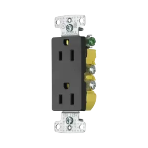 Contacto Duplex Decorador 15A 125V2 Polos 3 Hilos/