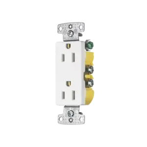 Contacto Duplex Decorador 15A 125V, 2 Polos, 3 Hil