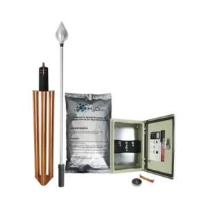 Kit de Pararrayo con Punta en Acero Inoxidable con