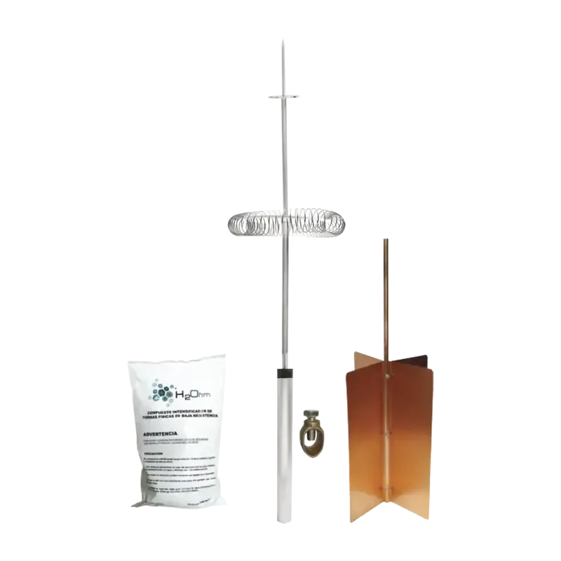 Kit Básico de Pararrayo con Punta Dipolo y Electro Kit Básico de Pararrayo con Punta Dipolo y Electro