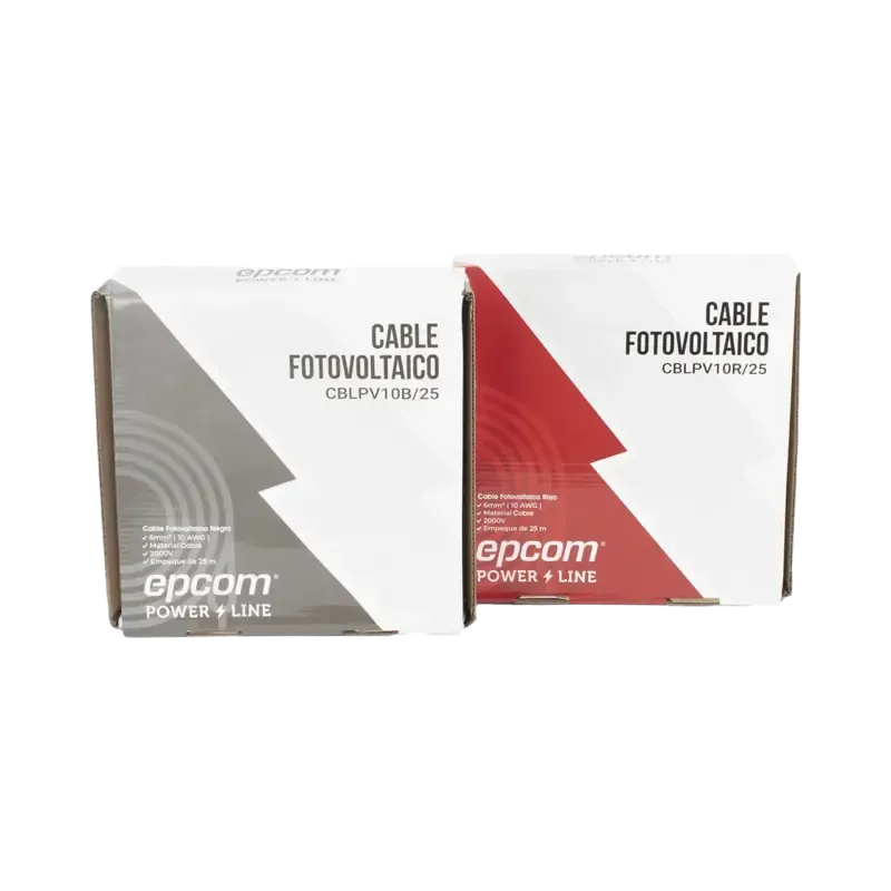 Kit de 2 rollos de 25 metros de cable fotovoltaico Kit de 2 rollos de 25 metros de cable fotovoltaico