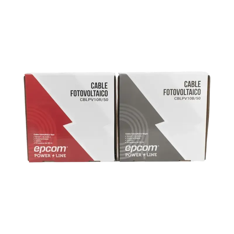 Kit de 2 rollos de 50 metros de cable fotovoltaico Kit de 2 rollos de 50 metros de cable fotovoltaico