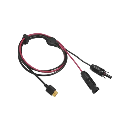 Cable 2.5 m, Negro, Calibre 12 AWG con Terminales