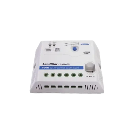 Controlador Solar PWM 12/24 V 30 A, Salida USB