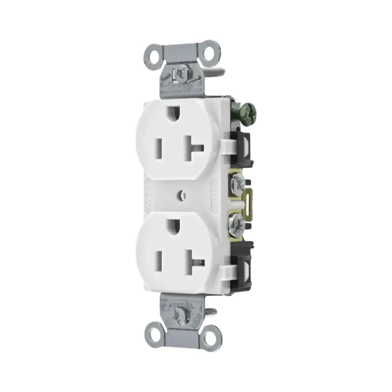 Contacto Dúplex 20 A, 125 V, 2 Polos, 3 Hilo Contacto Dúplex 20 A, 125 V, 2 Polos, 3 Hilo