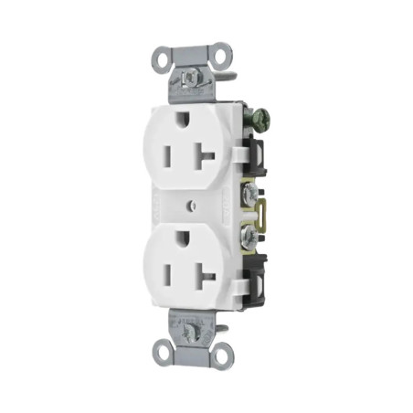 Contacto Dúplex 20 A, 125 V,  2 Polos, 3 Hilo
