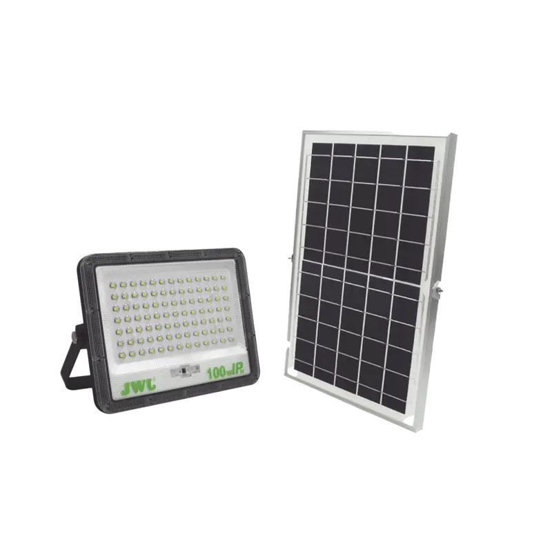 Reflector de 100 W con Panel Solar - Baterí Reflector de 100 W con Panel Solar - Baterí