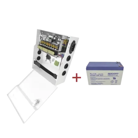 KitFuente PLK12DC8ABK + Batería incluída LK712