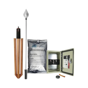 Kit de Pararrayo con Punta en Aluminio con Di