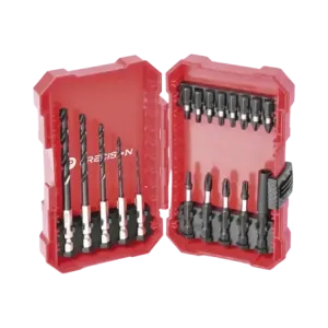 Juego de 18 Puntas y Brocas para Taladro, con Entr