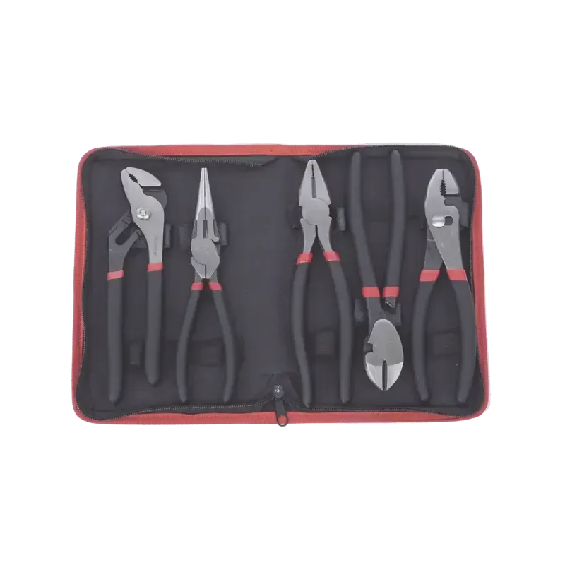 Juego de 5 Pinzas de 8in con Estuche. Incluye: P. Juego de 5 Pinzas de 8in con Estuche. Incluye: P.