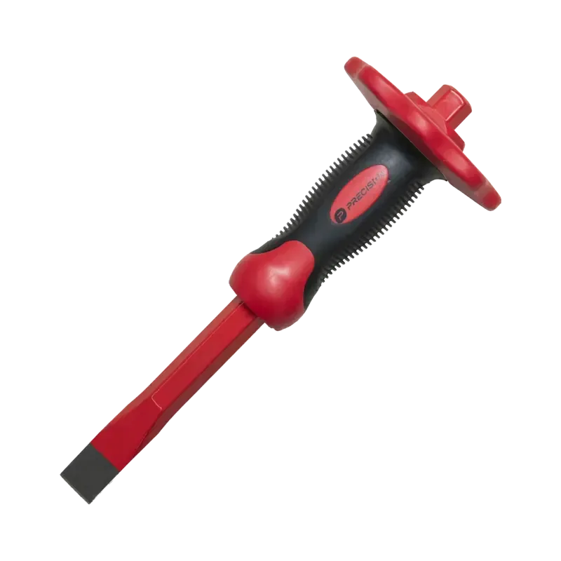 Cincel de Punta Plana con Protección para las Mano Cincel de Punta Plana con Protección para las Mano