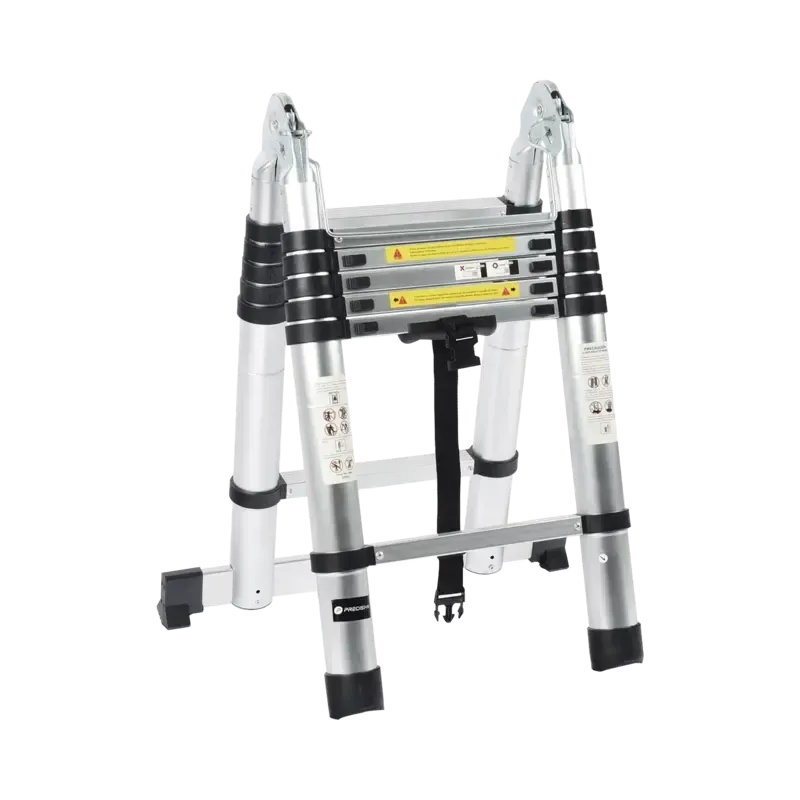 Escalera Telescópica de Aluminio Tipo Tijera de 1. Escalera Telescópica de Aluminio Tipo Tijera de 1.