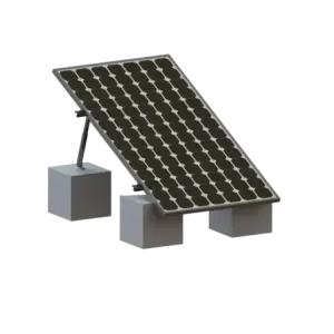 Montaje para Panel Solar, Riel in8in de 1400mm par