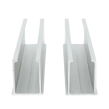 Juego de 2 Mini Rieles De Aluminio para Montaje de