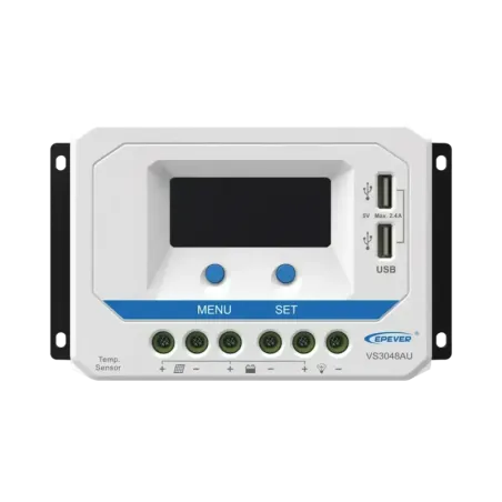 Controlador Solar de Carga PWM 12/24/36/48 V 30 A,