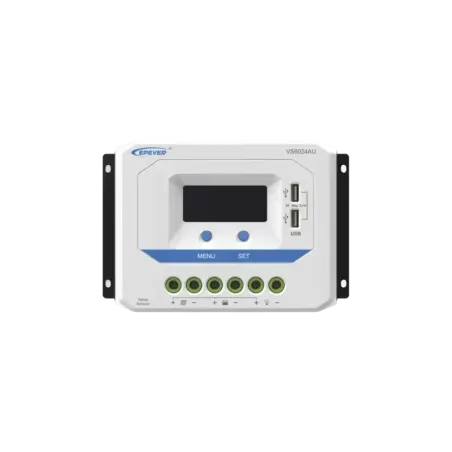 Controlador Solar de Carga PWM 12/24V 60 A, Salida