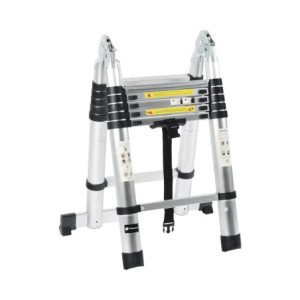 Escalera Telescópica de Aluminio Tipo Tijera