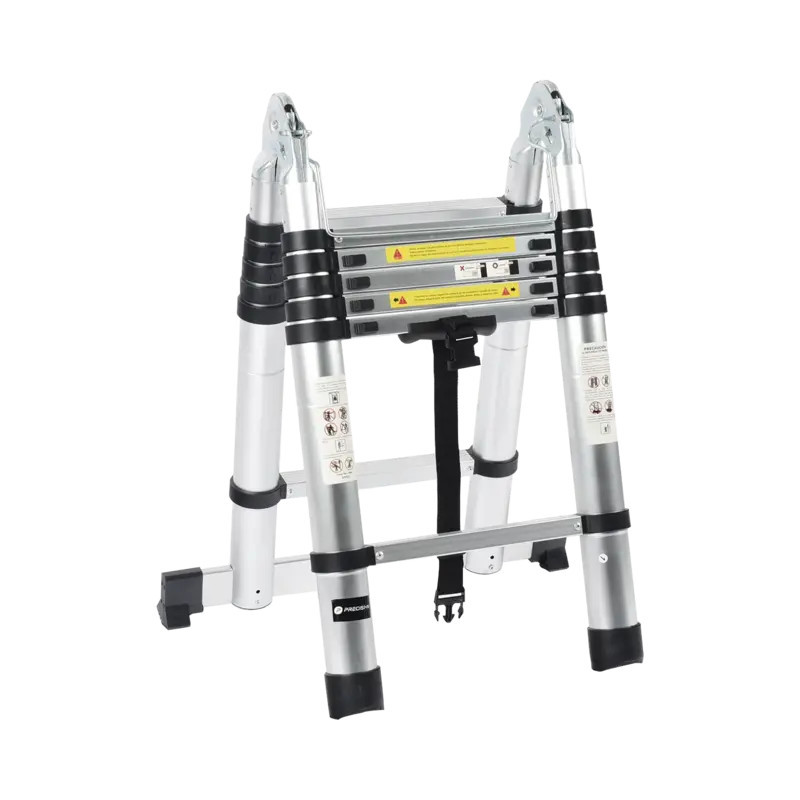 Escalera Telescópica de Aluminio Tipo Tijera