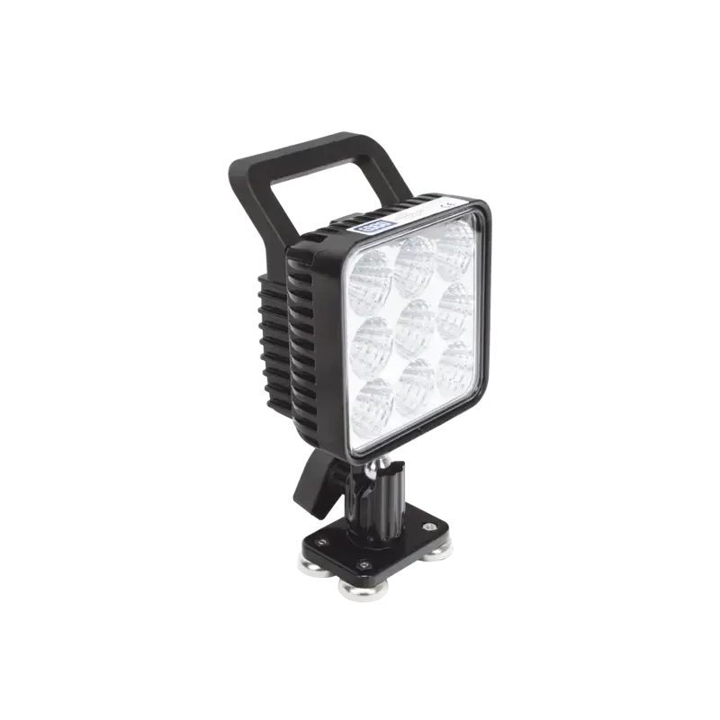 Lámpara de trabajo de 9 led, montaje giratorio mag Lámpara de trabajo de 9 led, montaje giratorio mag