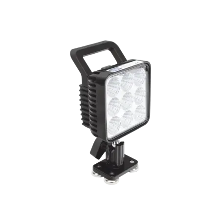 Lámpara de trabajo de 9 led, montaje giratorio mag