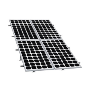 Montaje para Panel Solar 2X2, Riel 5 de 2700m