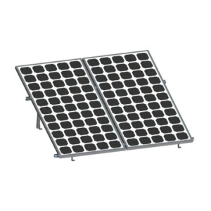 Montaje para 2 Paneles Solares, Riel in8in de