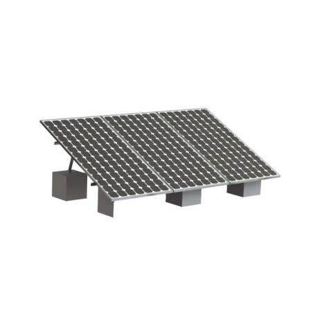 Montaje para 3 Panel Solar, Riel in8in de 405
