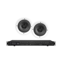Amplificador de Audio con 2 Bocinas SP6  2 x 60W