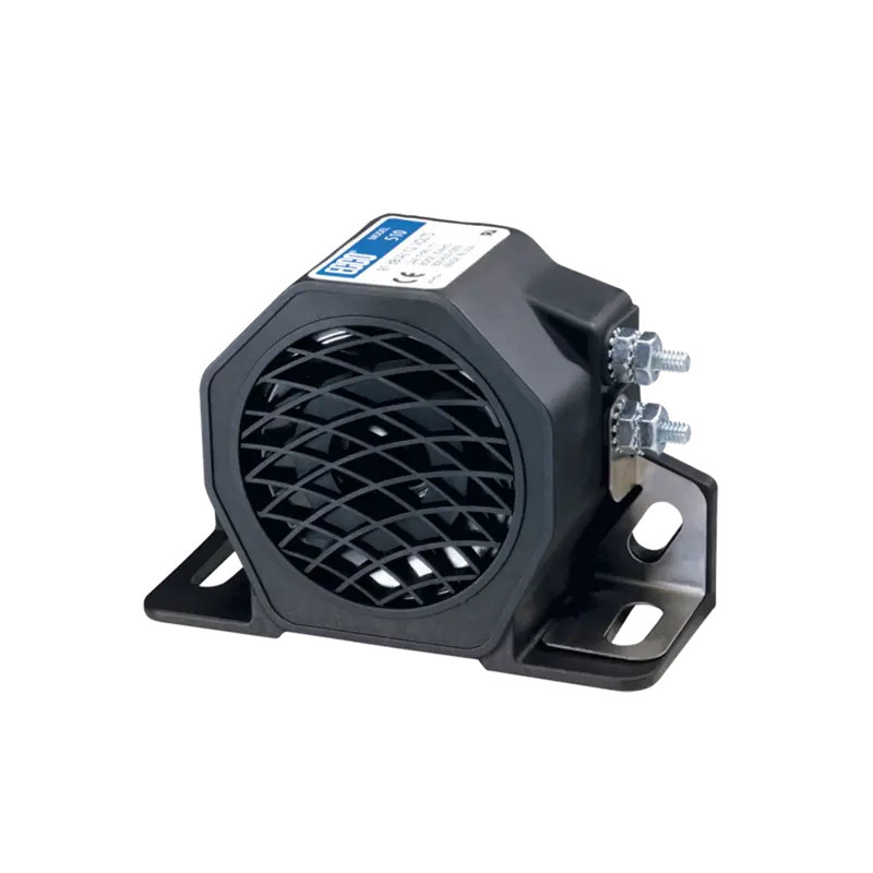 Alarma de reversa, 12-24 Vcc, 97 dBA Alarma de reversa, 12-24 Vcc, 97 dBA