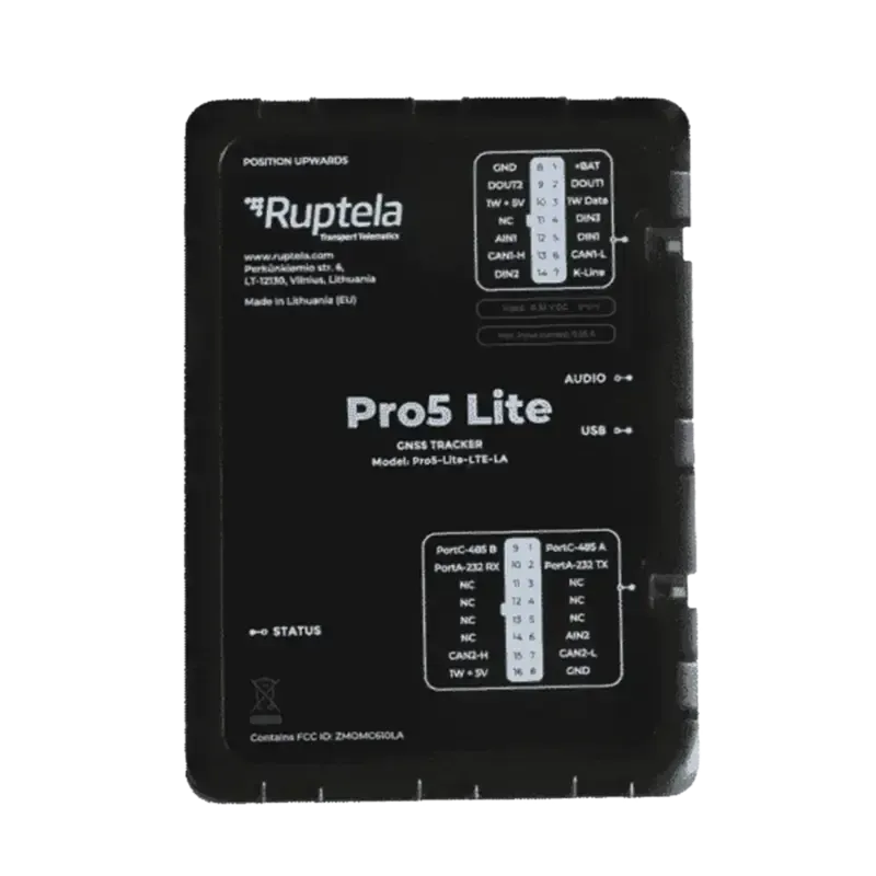 Tracker GPS Pro5 LiteLTE CAT1 bis 4G, GSM 2GLectur Tracker GPS Pro5 LiteLTE CAT1 bis 4G, GSM 2GLectur