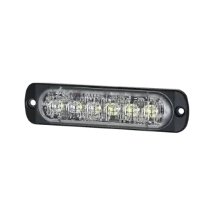 Luz Auxiliar de 12 LED, Ambar/Claro, SAE, Bisel Ne