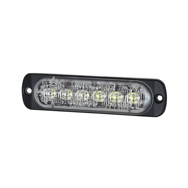 Luz Auxiliar de 12 LED, Rojo/Claro, SAE, Bisel Neg Luz Auxiliar de 12 LED, Rojo/Claro, SAE, Bisel Neg