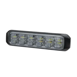 Luz Auxiliar de 18 LED, SAE, Tricolor, Bisel Negro
