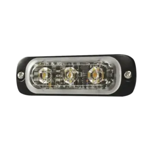 Luz Auxiliar de 3 LED, Ambar, SAE, 12-24 Vcd, Lent