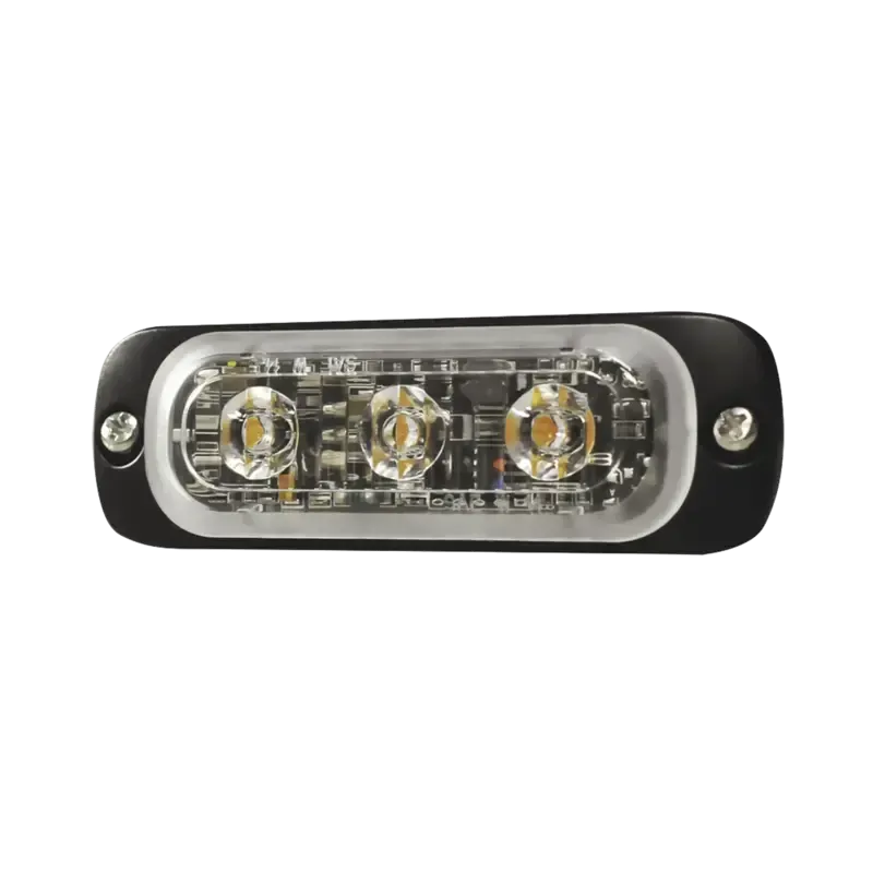 Luz Auxiliar de 3 LED, Ambar, SAE, 12-24 Vcd, Lent Luz Auxiliar de 3 LED, Ambar, SAE, 12-24 Vcd, Lent