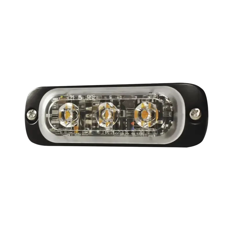 Luz Auxiliar de 3 LED, Roja, SAE, 12-24 Vcd, Lente Luz Auxiliar de 3 LED, Roja, SAE, 12-24 Vcd, Lente
