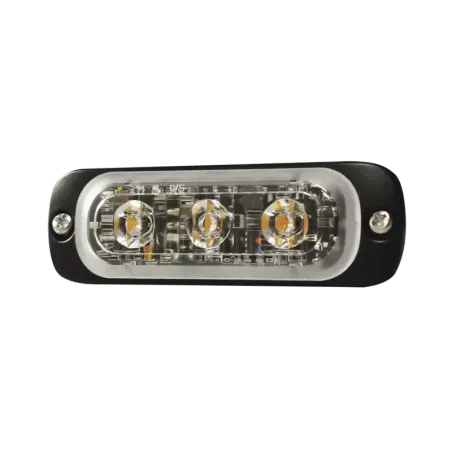 Luz Auxiliar de 3 LED, Roja, SAE, 12-24 Vcd, Lente