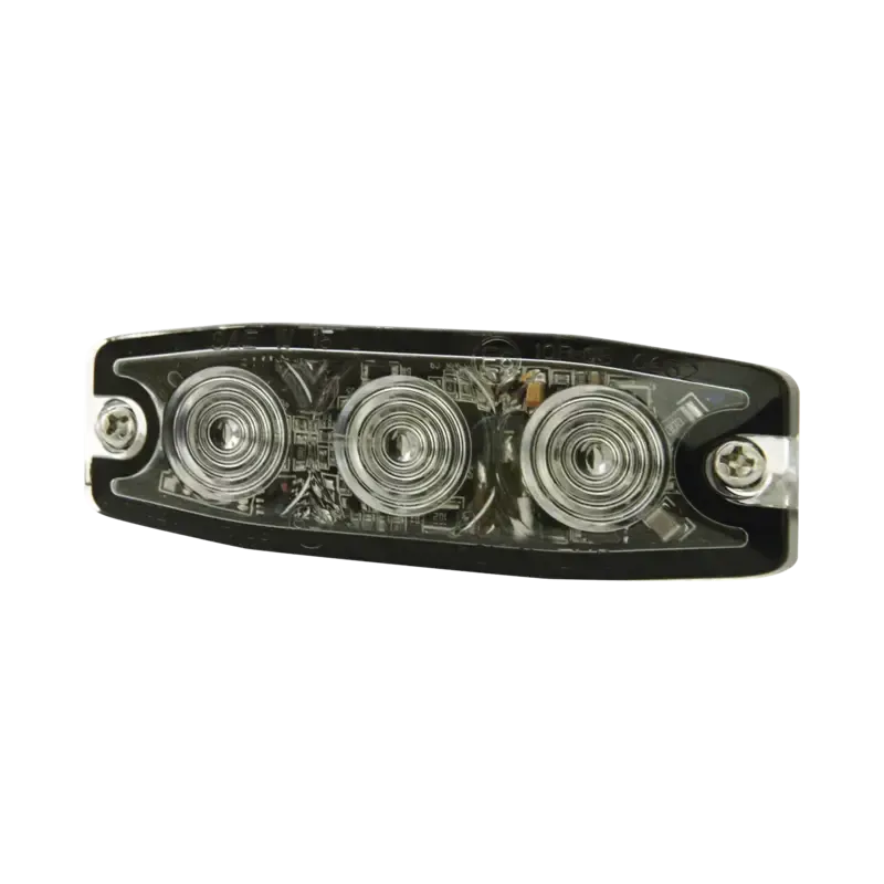 Luz Auxiliar de 3 LED, ámbar, SAE Clase I, Lente t Luz Auxiliar de 3 LED, ámbar, SAE Clase I, Lente t