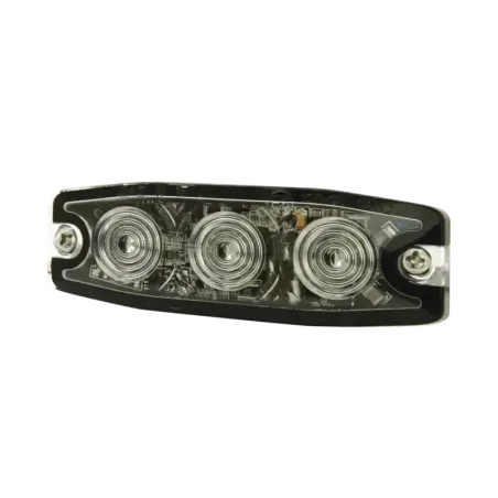 Luz Auxiliar de 3 LED, ámbar, SAE Clase I, Lente t