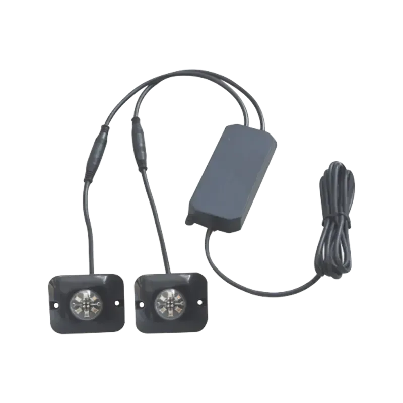 Estrobos Ocultos de 6 LED, Color Claro Estrobos Ocultos de 6 LED, Color Claro