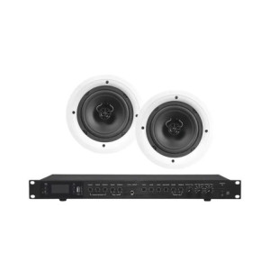 Amplificador de Audio con 2 Bocinas SP6 - 2 x