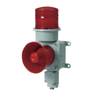 Combinación de baliza LED color roja con sire