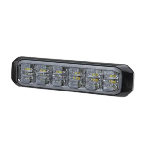 Luz Auxiliar de 18 LED, SAE, Tricolor, Bisel