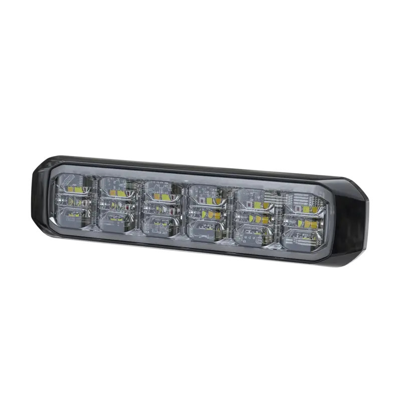 Luz Auxiliar de 18 LED, SAE, Tricolor, Bisel Luz Auxiliar de 18 LED, SAE, Tricolor, Bisel