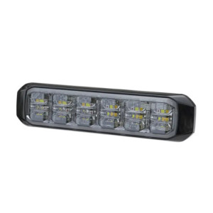 Luz Auxiliar de 18 LED, SAE, Tricolor, Bisel