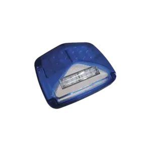 Luz de advertencia de 8 X 6in, Color Azul, Con Luz