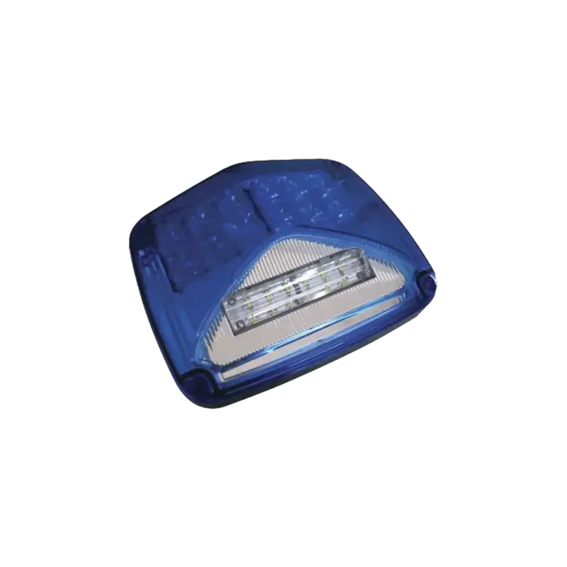 Luz de advertencia de 8 X 6in, Color Azul, Con Luz Luz de advertencia de 8 X 6in, Color Azul, Con Luz